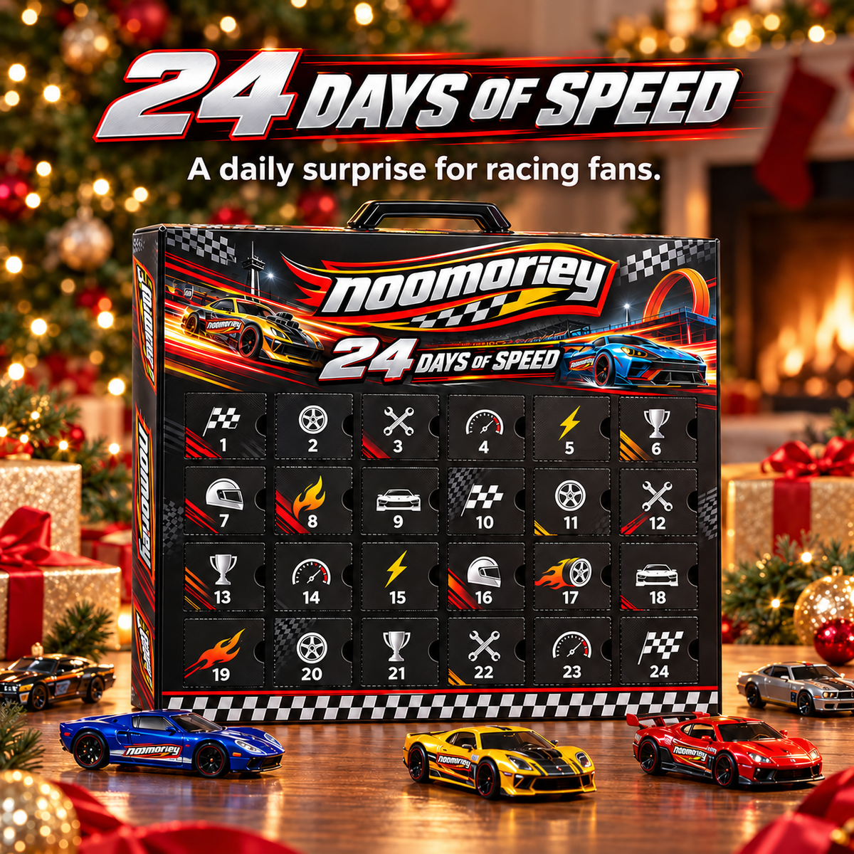 🏎️ 24-Day Toy Car Christmas Advent Calendar