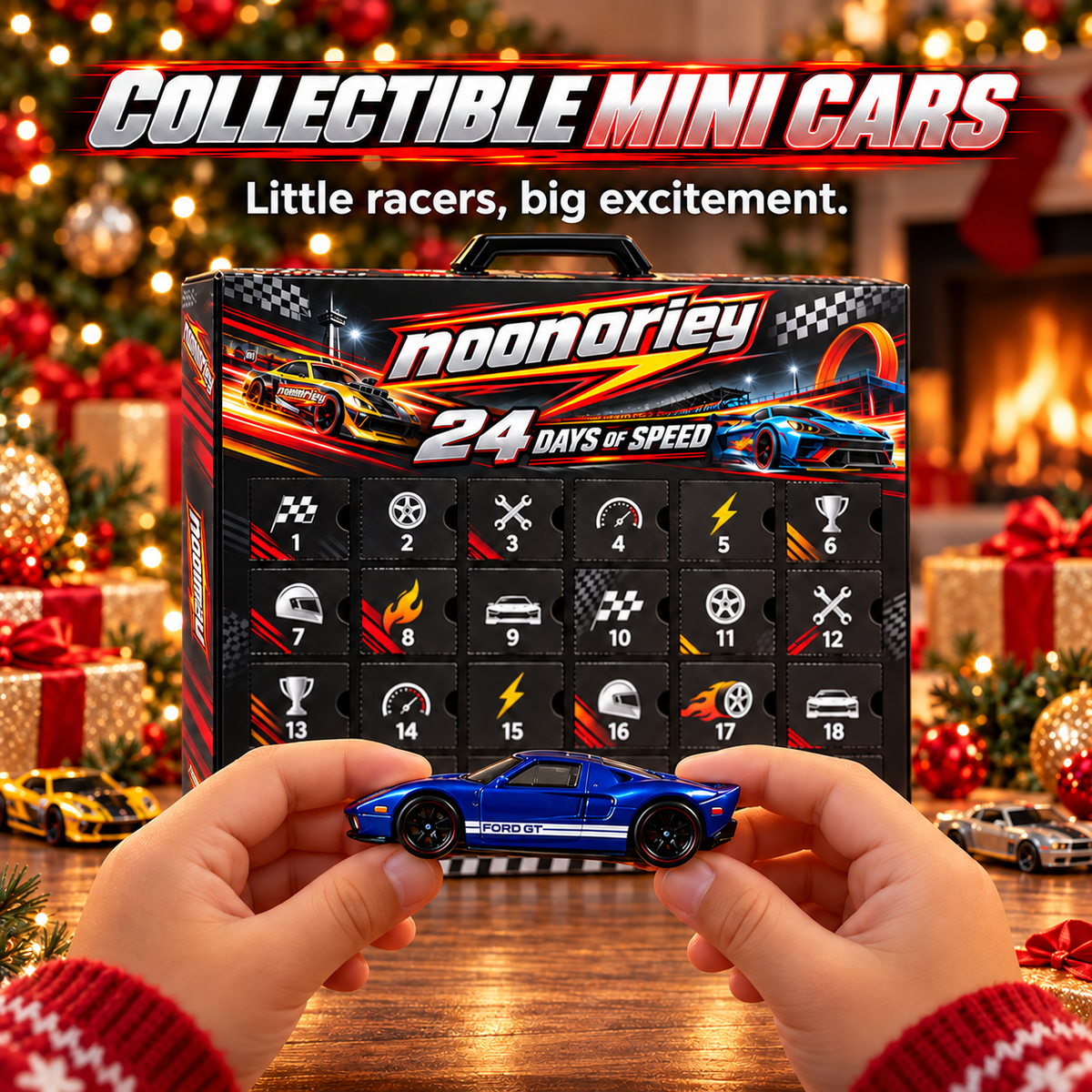 🏎️ 24-Day Toy Car Christmas Advent Calendar