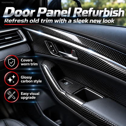 ✨ 6D Gloss Carbon Fiber Vinyl Wrap – Self-Adhesive Waterproof Car Interior & Exterior Trim Film