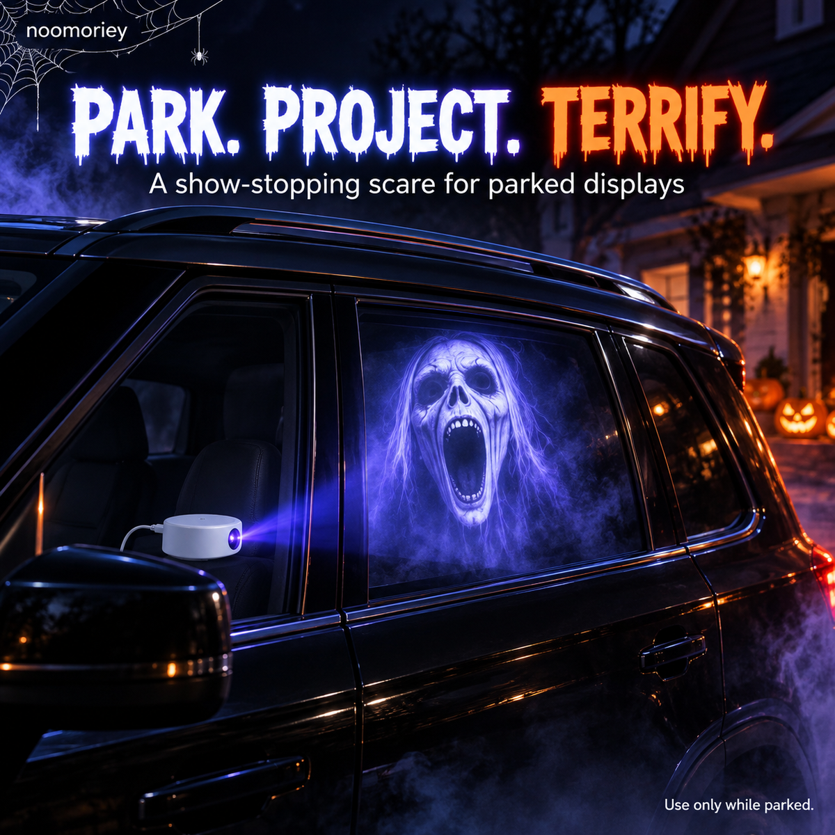 🎃 Halloween Ghost Window Projector – 16 Spooky Scenes