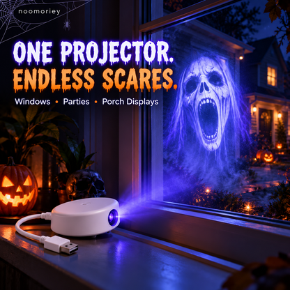 🎃 Halloween Ghost Window Projector – 16 Spooky Scenes