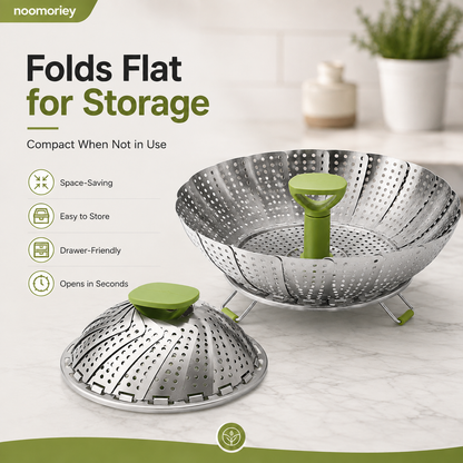 Vegetable Steamer Basket for Cooking Food, Stainless Steel Veggie Steam Basket for Pot 🥦