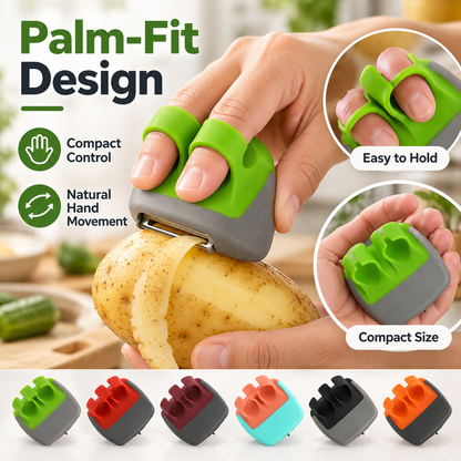 🥔 Palm Vegetable Peeler Set – Soft Grip Handheld Fruit & Veggie Peeler！！！