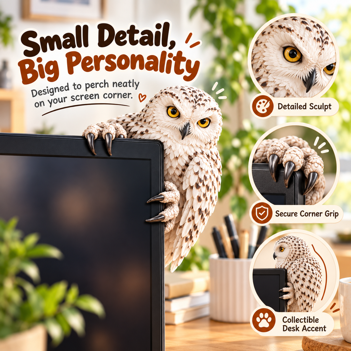 🐾 Peek-A-Boo Monitor Buddies™ – Cute Animal Screen Corner Decor