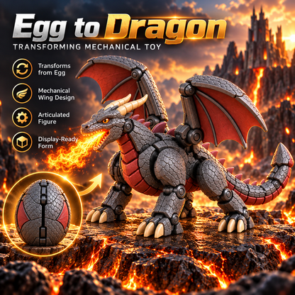 🐉 Guardian Dragon Egg — Transforming Dragon Figure with Sculpted Details