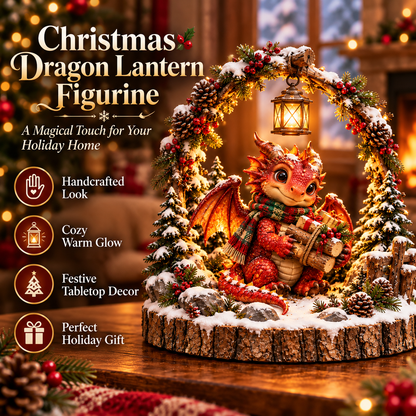 🐉✨ Keeper of the Christmas Light™ Dragon Woodland Lantern