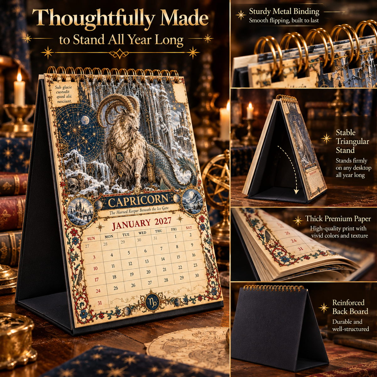 2027 Zodiac Grimoire Calendar™ | 12 Signs, 12 Forbidden Chapters