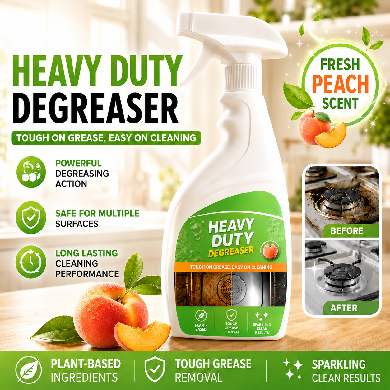 Heavy Duty Kitchen Degreaser Spray