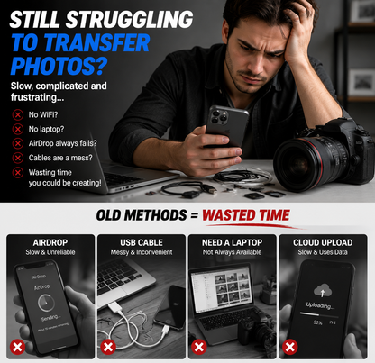 Hot💥Limited-time 50% discount🔌 5-in-1 SD Card Reader for iPhone & USB-C – Fast Photo & Video Transfer Adapter
