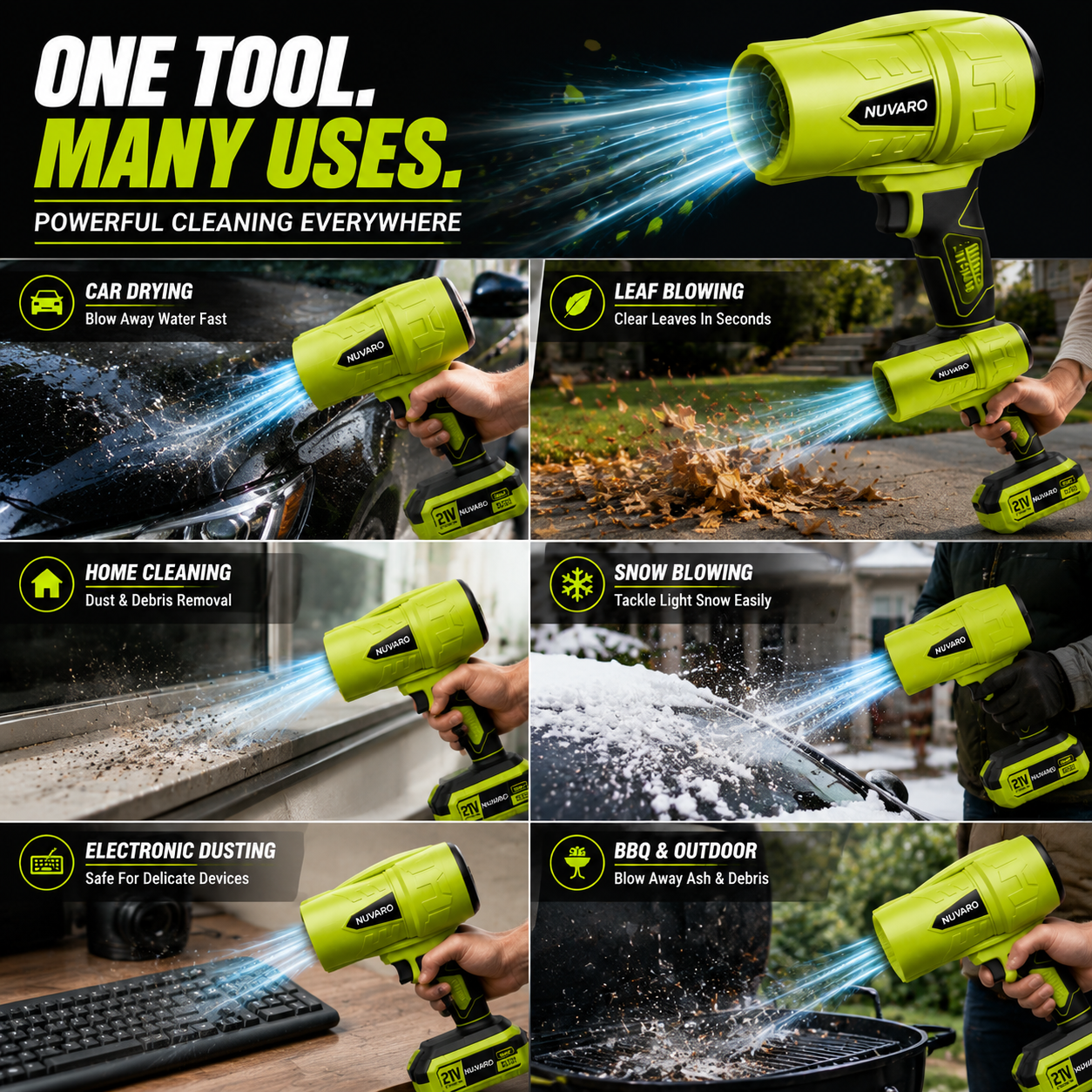 🔥Turbo Jet Blower – 1000G Cordless Air Duster