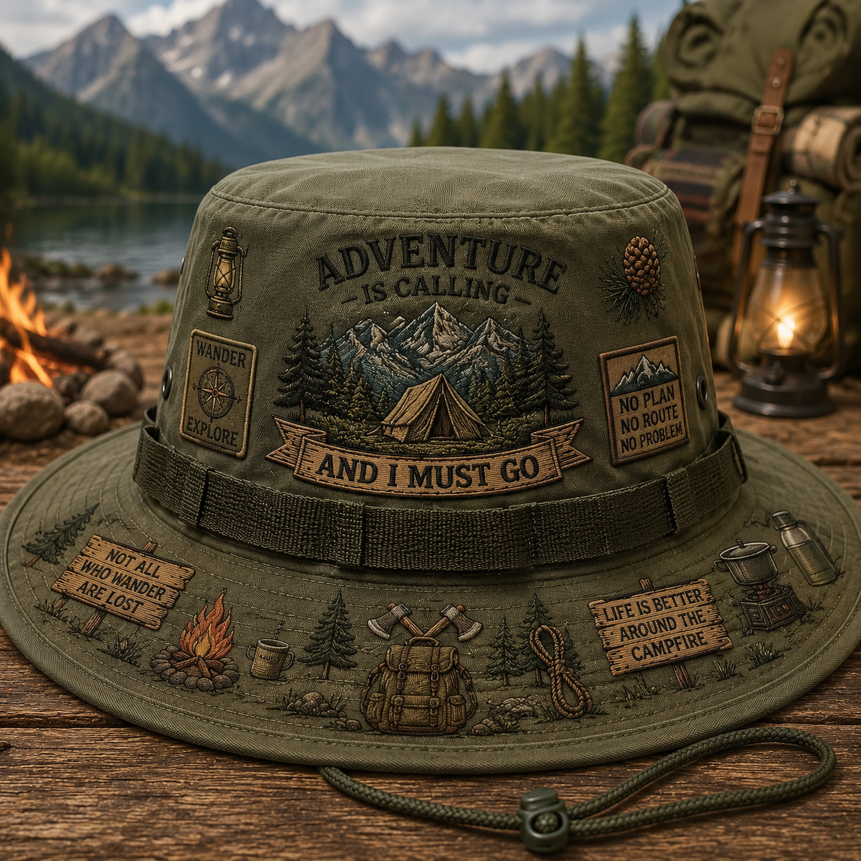 🇺🇸 Last Day Promo: 49% OFF🌲Adventure Is a Way of Life Boonie Hat