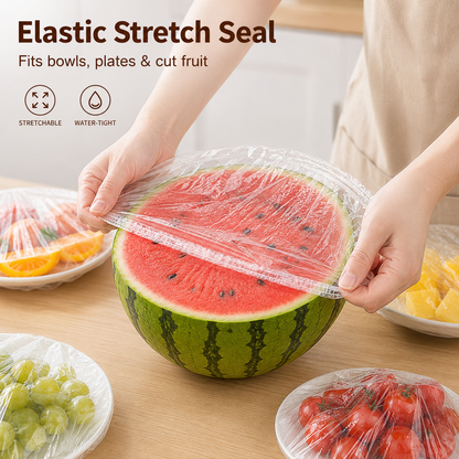 🔥100PCS Disposable Stretch Food Covers for Bowls & Plates