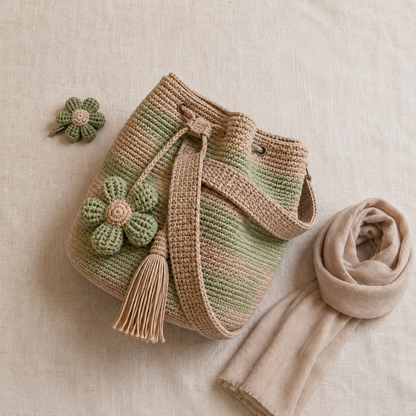🎁🌼Only $34.99 This Week🌟🎉Handmade Crochet Flower Tote 🌼✨