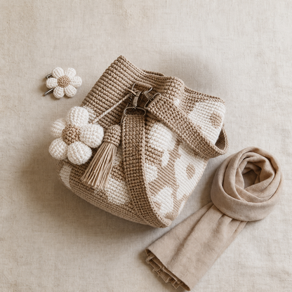 🎁🌼Only $34.99 This Week🌟🎉Handmade Crochet Flower Tote 🌼✨