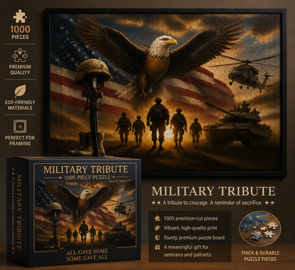 Military Tribute Puzzle Wall Art