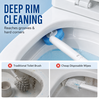Disposable Toilet Cleaning System with 6 Refill Heads