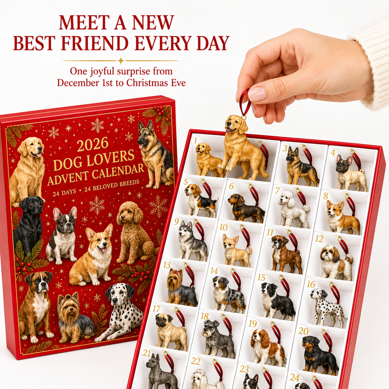 ❤️🔥Last 30pcs🔥❤️New Arrivlas for Pet Lover❤️2026 Christmas 24-days Countdown Advent Calendar
