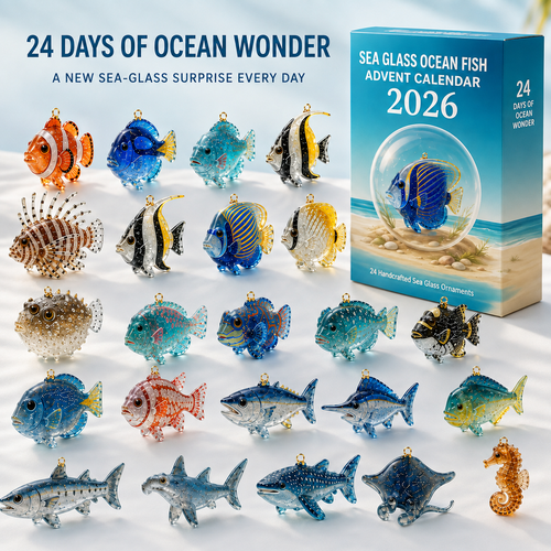 2026 Sea Glass Ocean Fish Advent Calendar