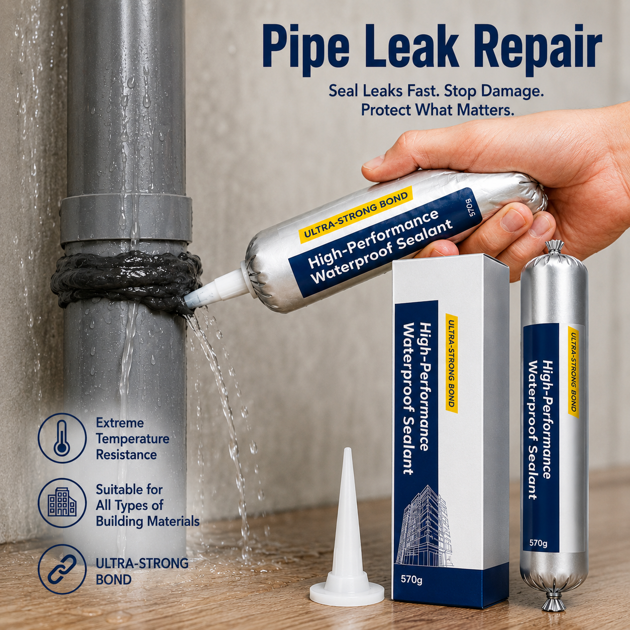 🔥 LIMITED 50% OFF – Indoor & Outdoor Leak Repair Sealant