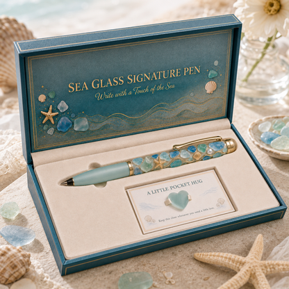 📢The Last 30🔥 - Sea Glass Signature Pen & Pocket Hug