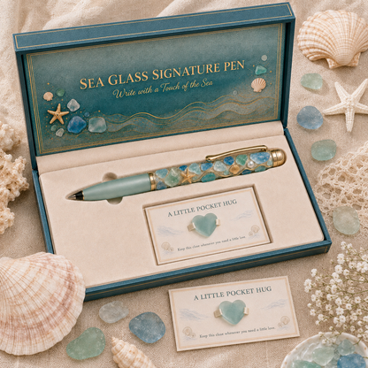📢The Last 30🔥 - Sea Glass Signature Pen & Pocket Hug