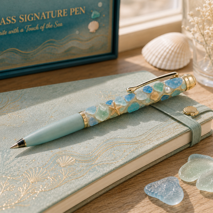 📢The Last 30🔥 - Sea Glass Signature Pen & Pocket Hug