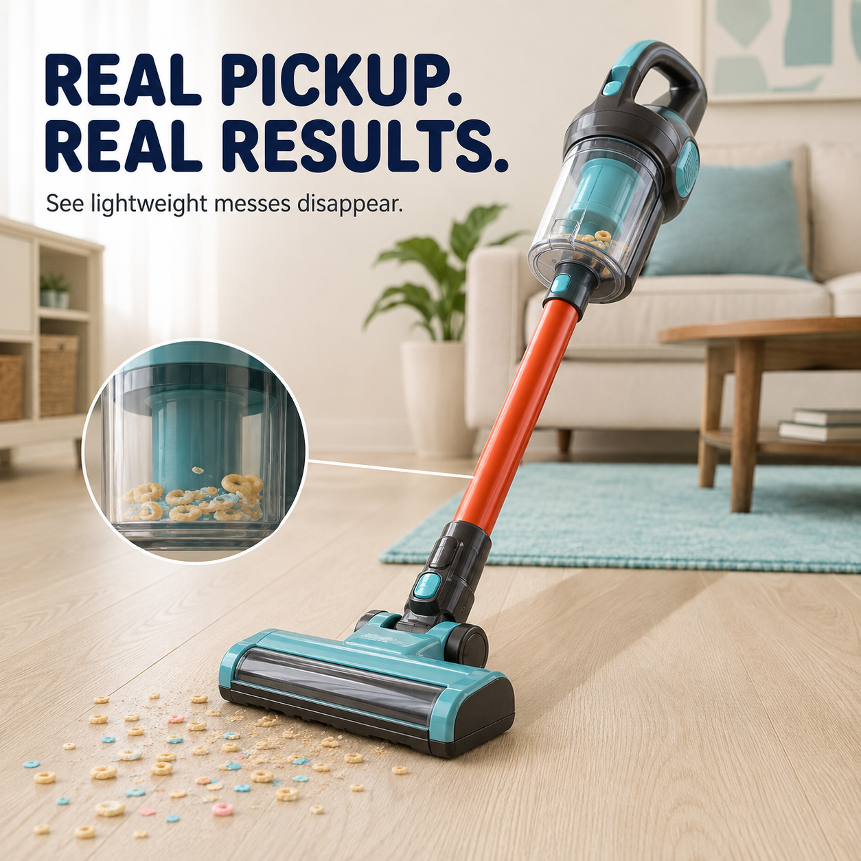 🧹 3-in-1 Kids’ Real-Pickup Vacuum – Rechargeable Pretend Cleaning Toy