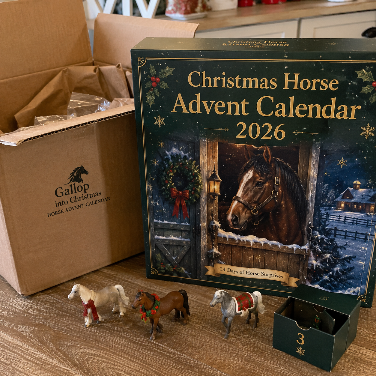 🐴 Christmas Horse Advent Calendar – 24 Days of Horse Friends