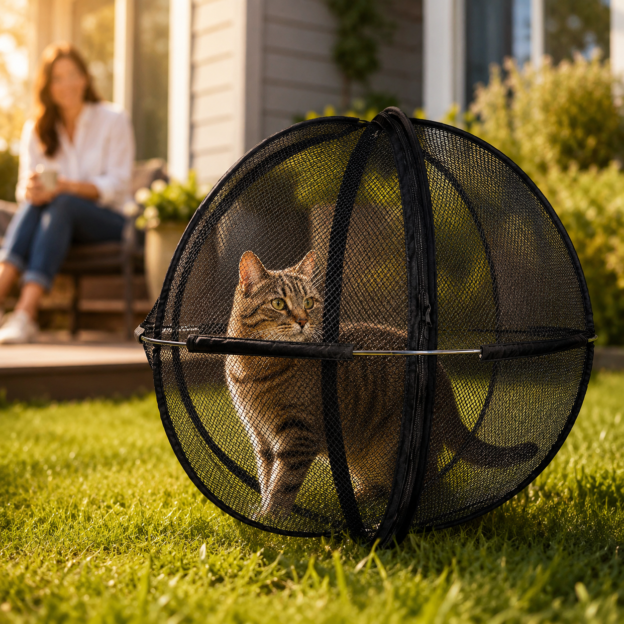🐱 Catsphere – Mobile Outdoor Cat Enclosure