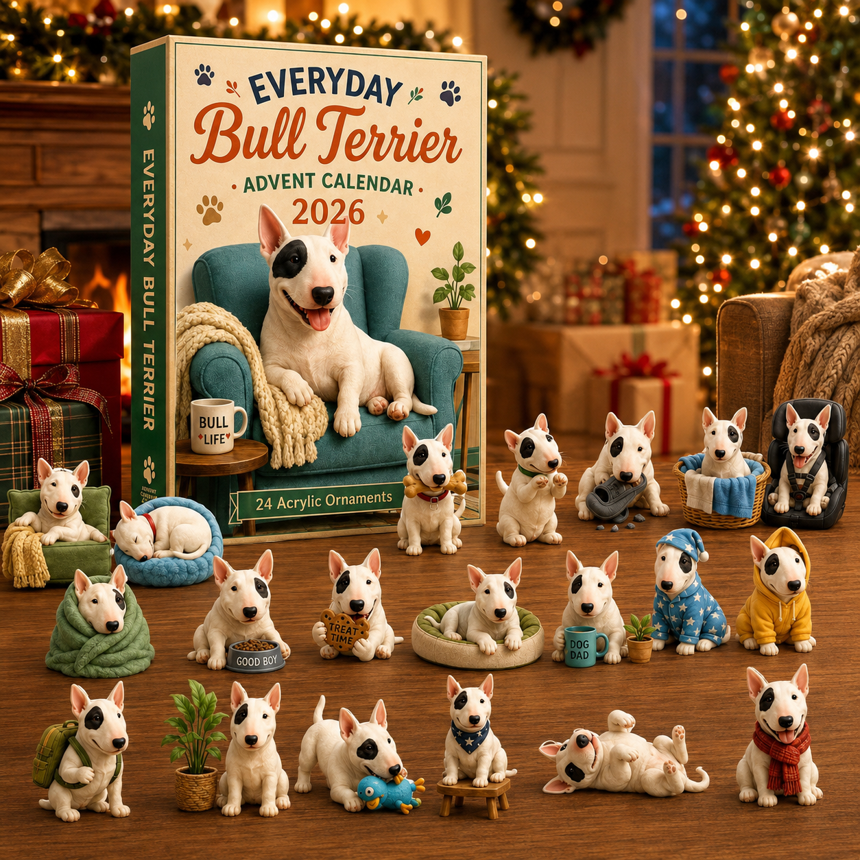 Everyday Bull Terrier Advent Calendar 2026 - 24-Day Festive Countdown