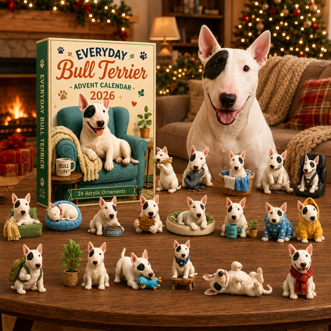 Everyday Bull Terrier Advent Calendar 2026 - 24-Day Festive Countdown