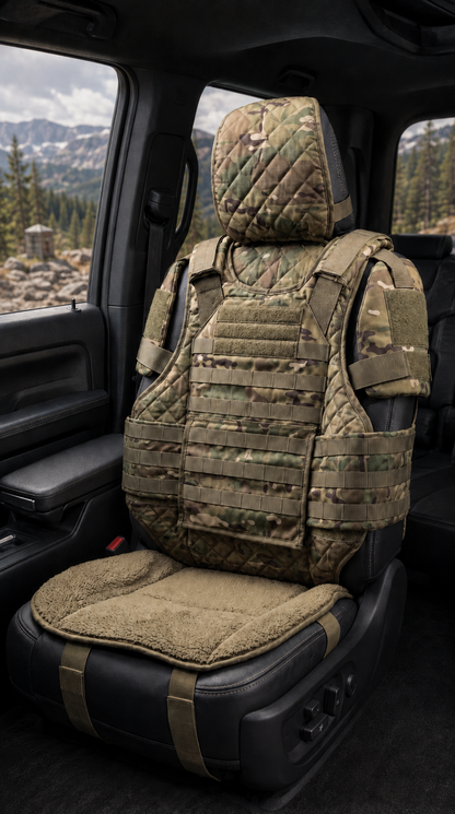 🚙Rugged Truck Seat Cover – Tactical Storage, Seat Protection & All‑Day Comfort