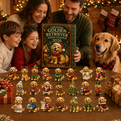 Golden Retriever Cosplay Advent Calendar 2026 – 24 Acrylic Charms