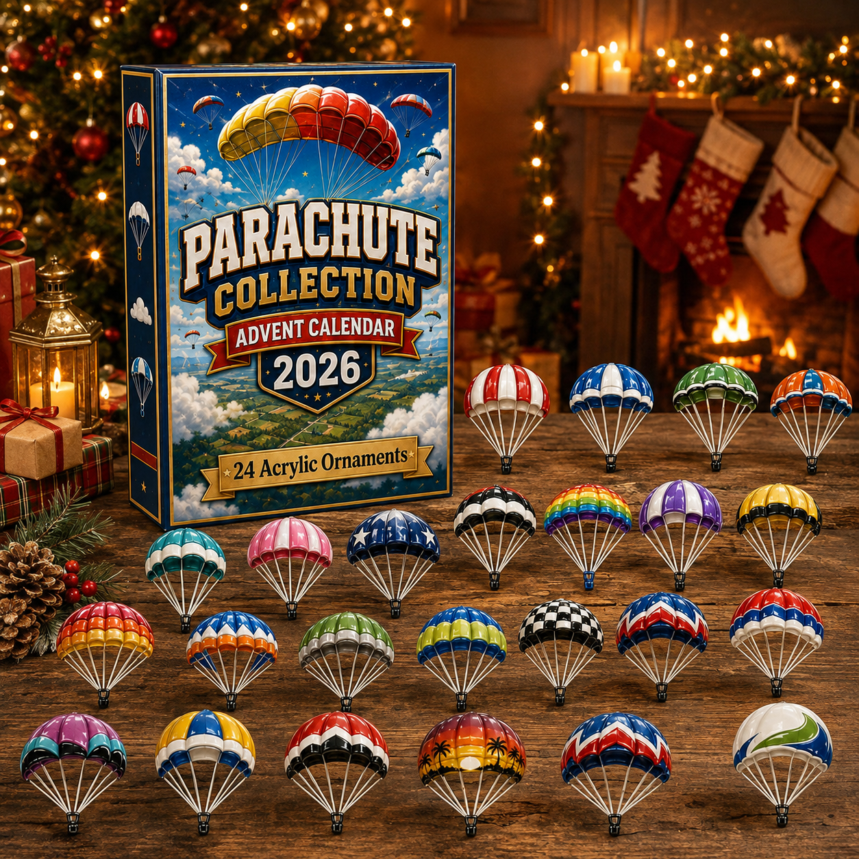 Parachute Collection Advent Calendar 2026 – 24 Skydiving Charms