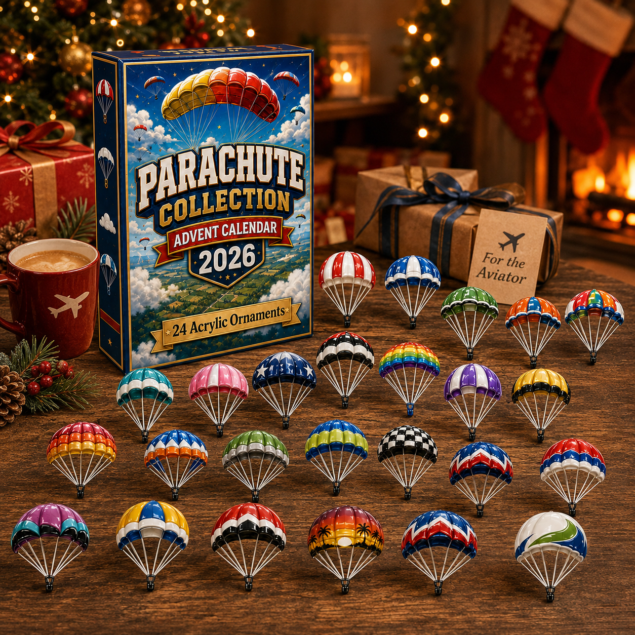 Parachute Collection Advent Calendar 2026 – 24 Skydiving Charms