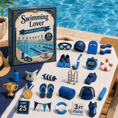 Swimming Lover Advent Calendar 2026 – 24 Acrylic Charms