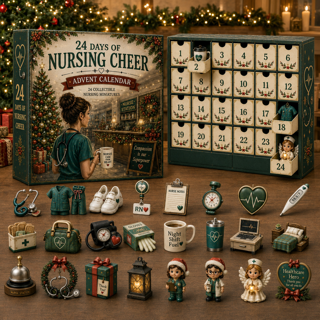 🩺 24 Days of Nursing Cheer Advent Calendar