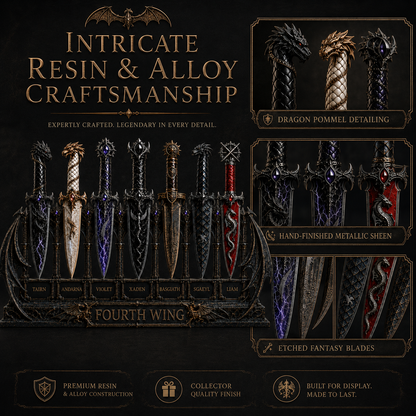 🐉 Official Fourth Wing Dagger Set