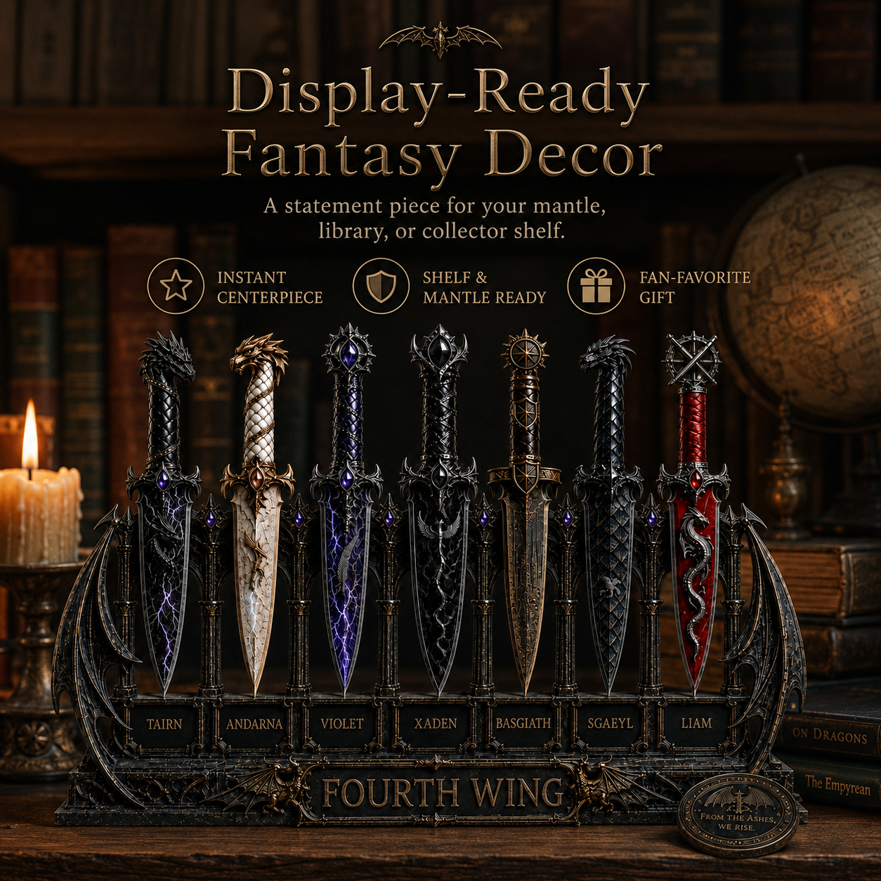 🐉 Official Fourth Wing Dagger Set