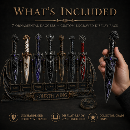🐉 Official Fourth Wing Dagger Set