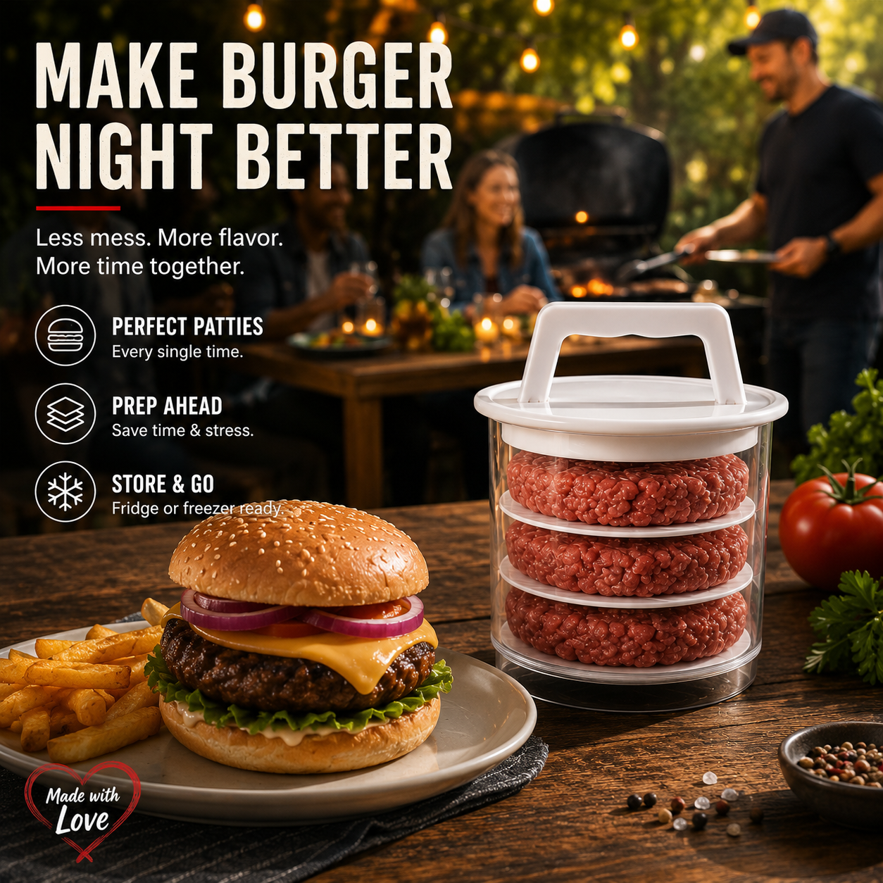 🔥 Burger Patty Press Kit – 30% OFF