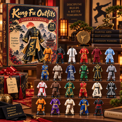 CHRISTMAS KICKOFF 49% OFF - Kung Fu Outfits Advent Calendar 2026 - 24-Day Festive Countdown