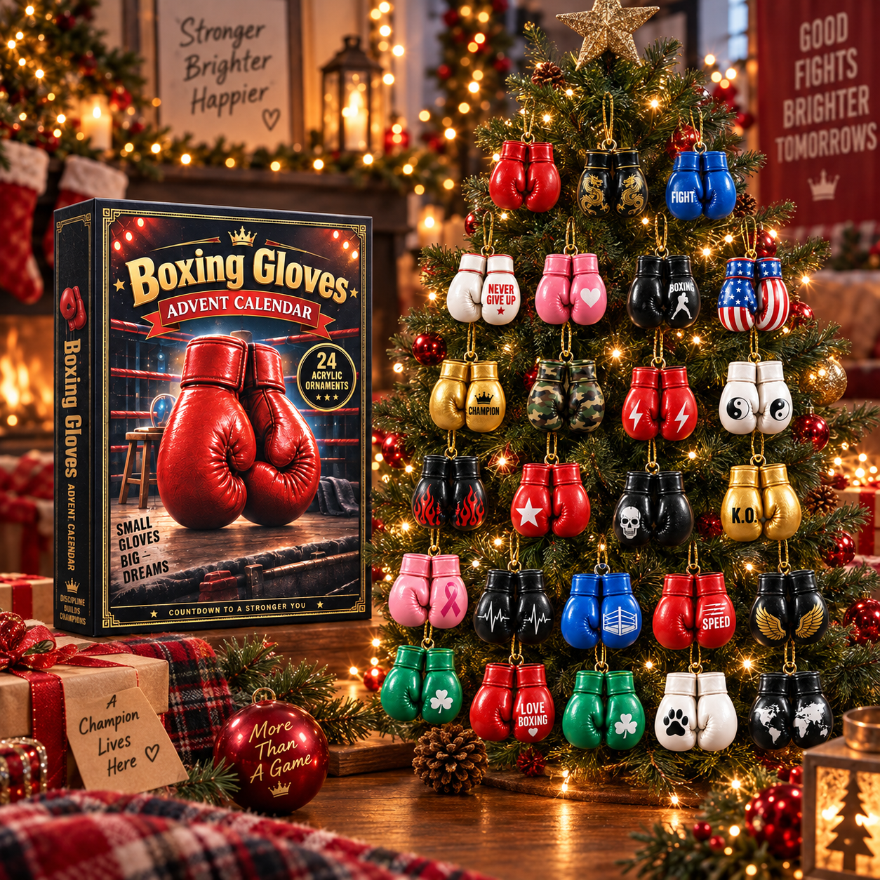 CHRISTMAS KICKOFF 49% OFF - Boxing Gloves Advent Calendar 2026 - 24-Day Festive Countdown
