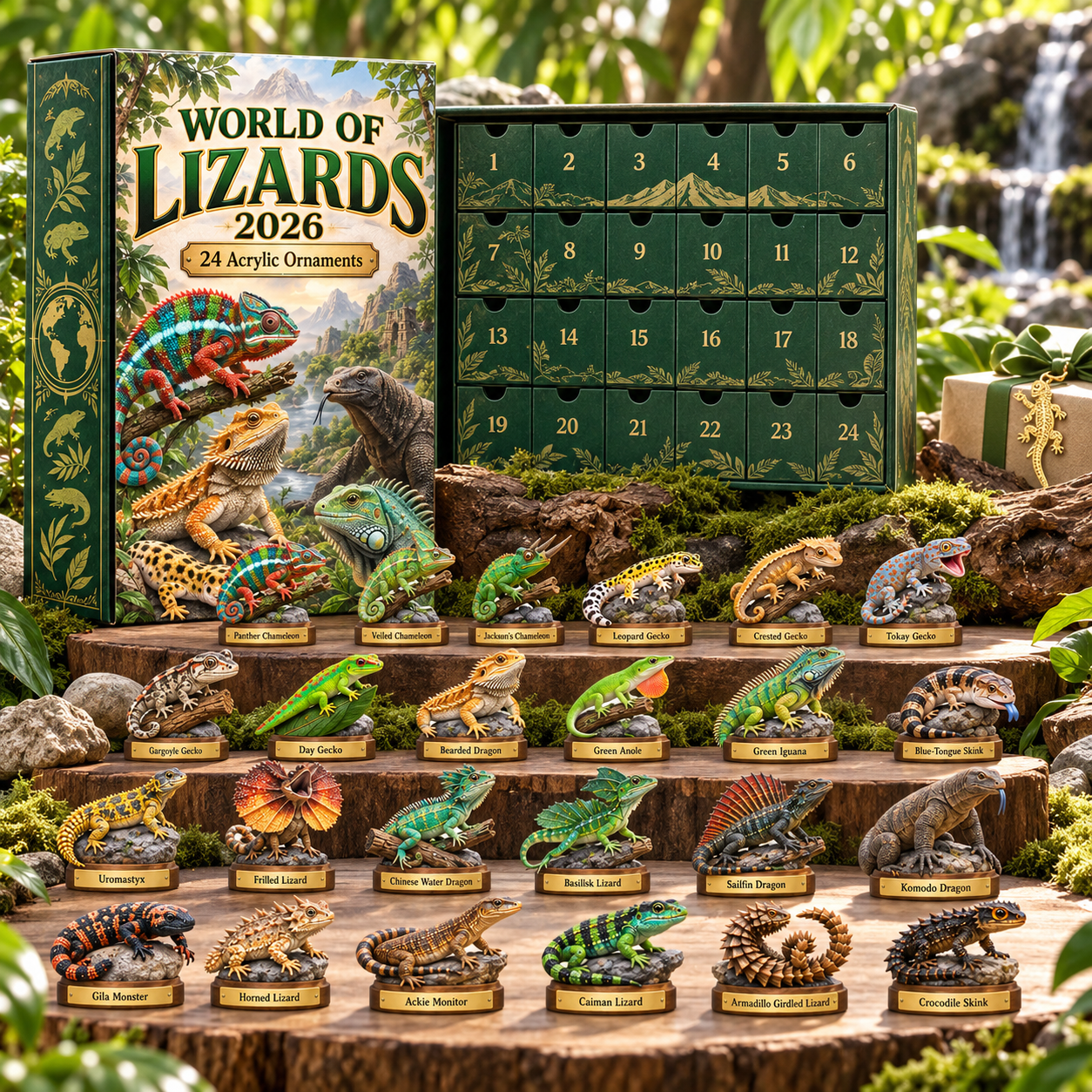 CHRISTMAS KICKOFF 49% OFF - World Of Lizards Advent Calendar 2026 - 24-Day Festive Countdown