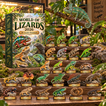 CHRISTMAS KICKOFF 49% OFF - World Of Lizards Advent Calendar 2026 - 24-Day Festive Countdown