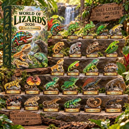 CHRISTMAS KICKOFF 49% OFF - World Of Lizards Advent Calendar 2026 - 24-Day Festive Countdown