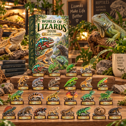 CHRISTMAS KICKOFF 49% OFF - World Of Lizards Advent Calendar 2026 - 24-Day Festive Countdown