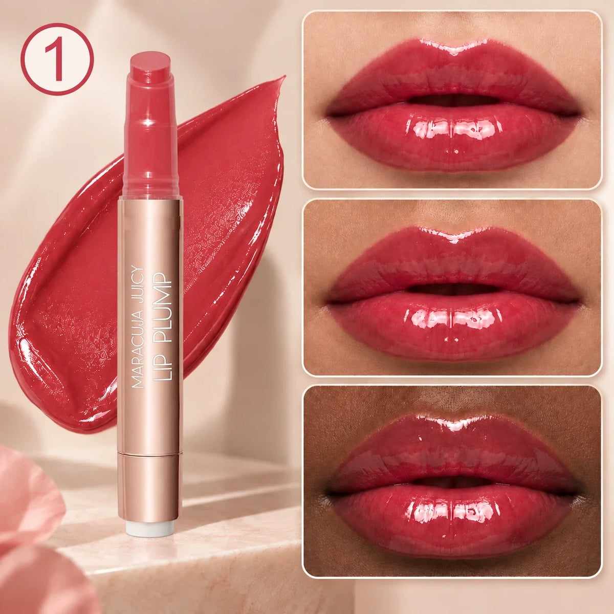 Juicy Lip Plump Balm – Glossy Buildable Lip Color