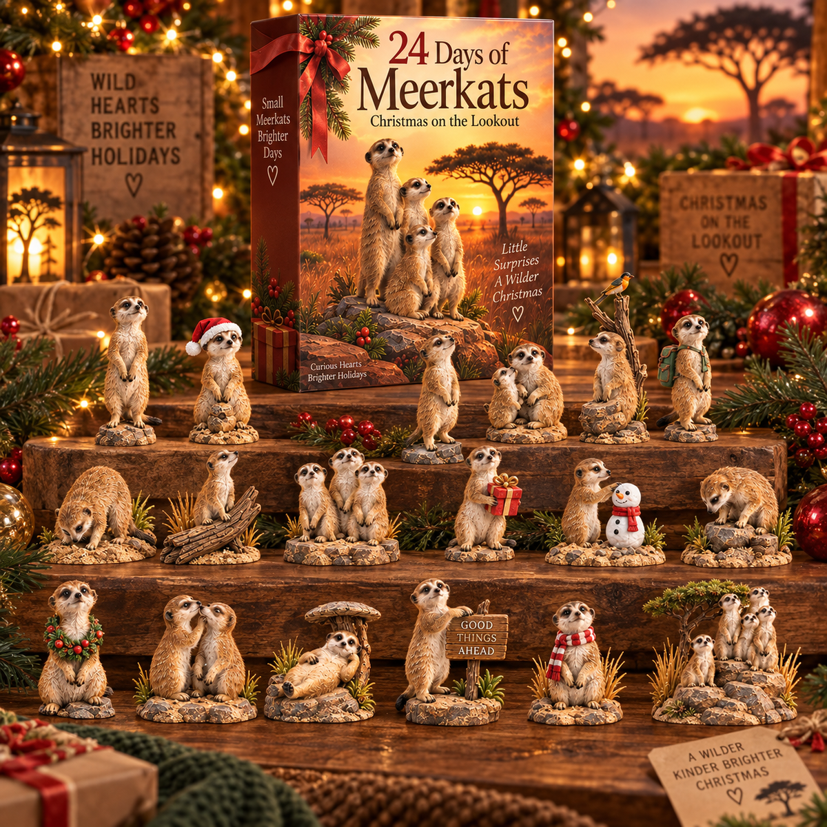 🐾 24 Days of Meerkats – Christmas on the Lookout