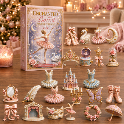 CHRISTMAS KICKOFF 40% OFF - Enchanted Ballet Advent Calendar 2026 - 24-Day Festive Countdown, Acrylic Charms Blind Box - Gift For Ballet Lovers AC0HT335